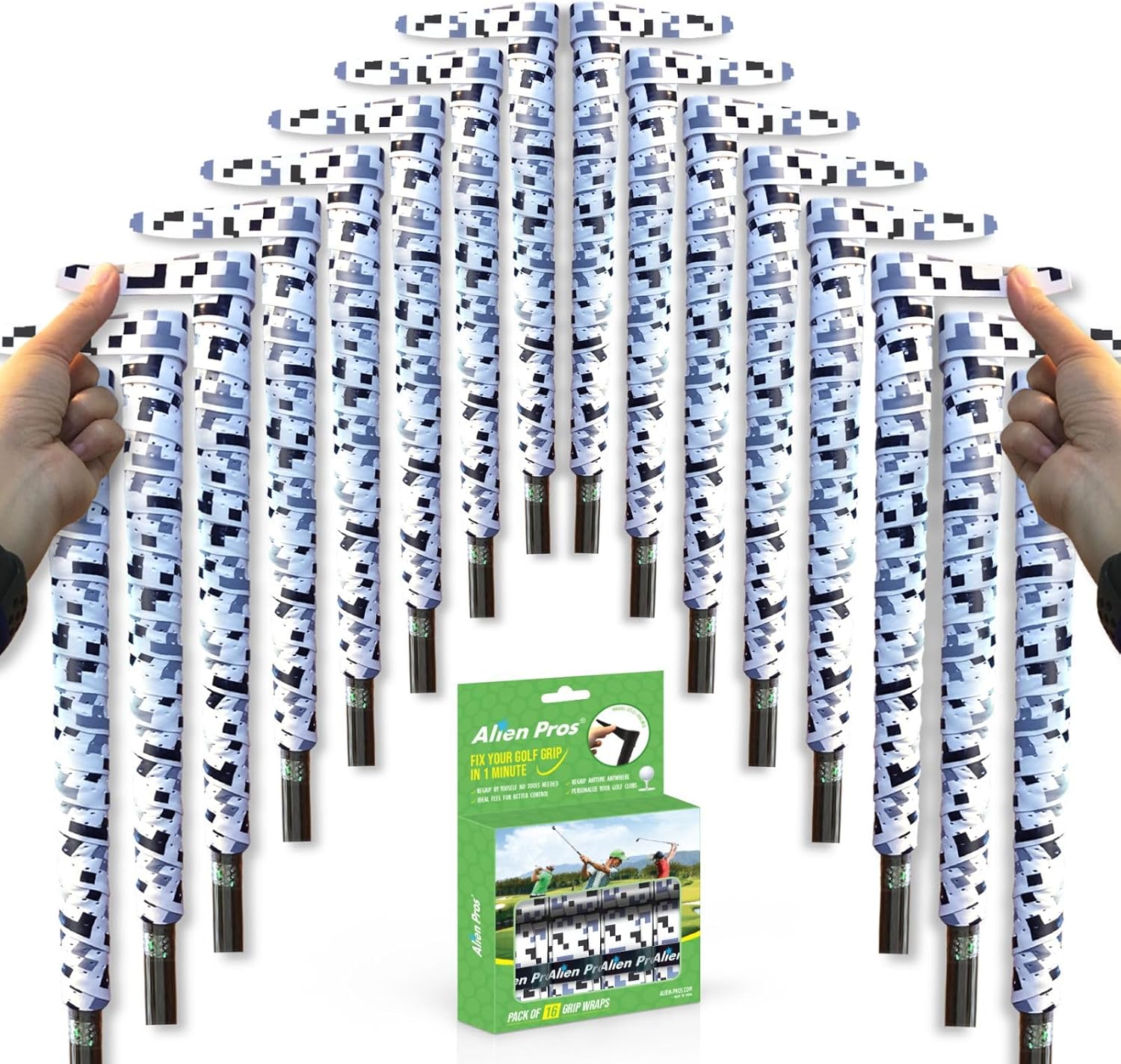 Alien Pros Golf Grip Wrapping Tapes for Easy Club Regripping