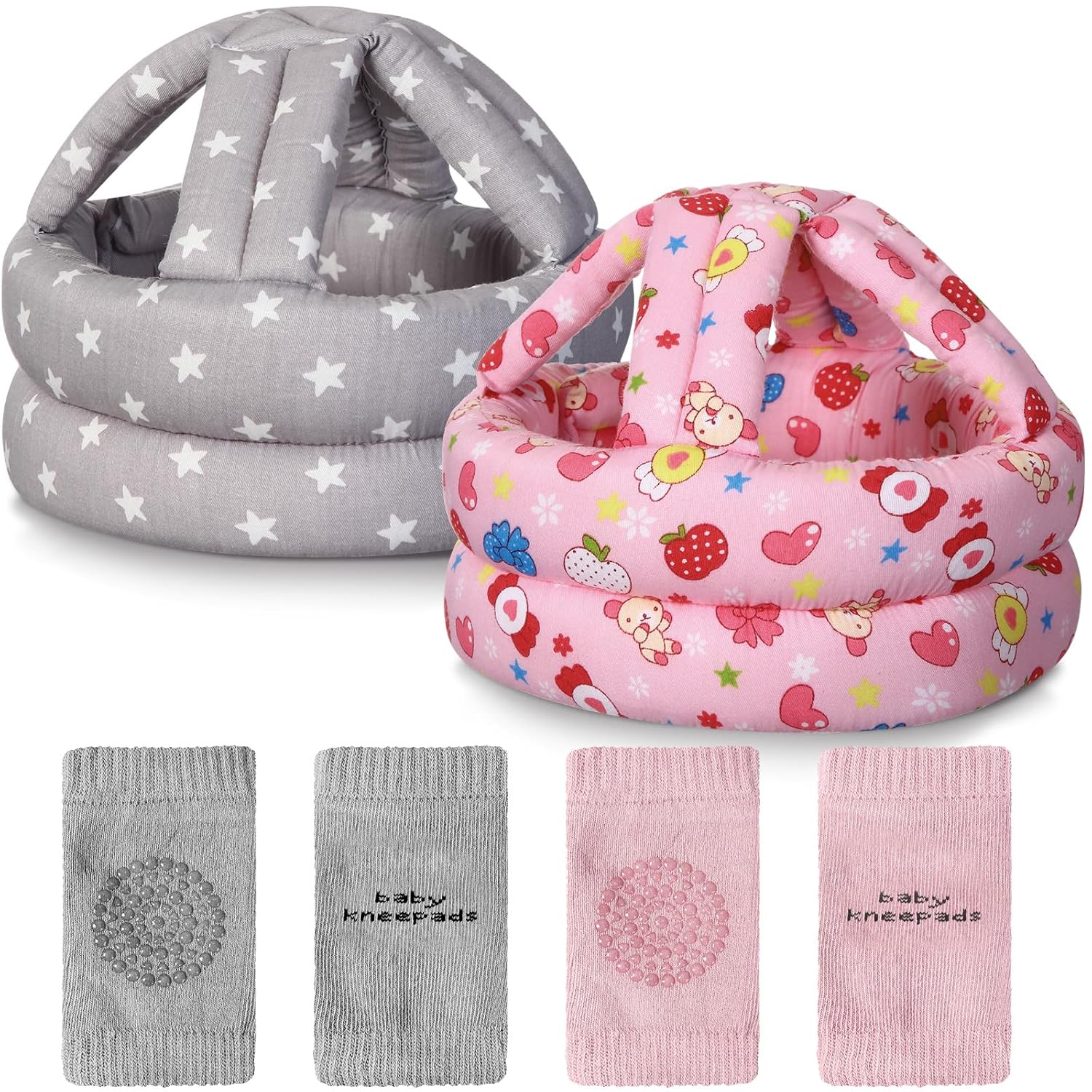 Baby Safety Helmet & Knee Pads Set for Safe Walking