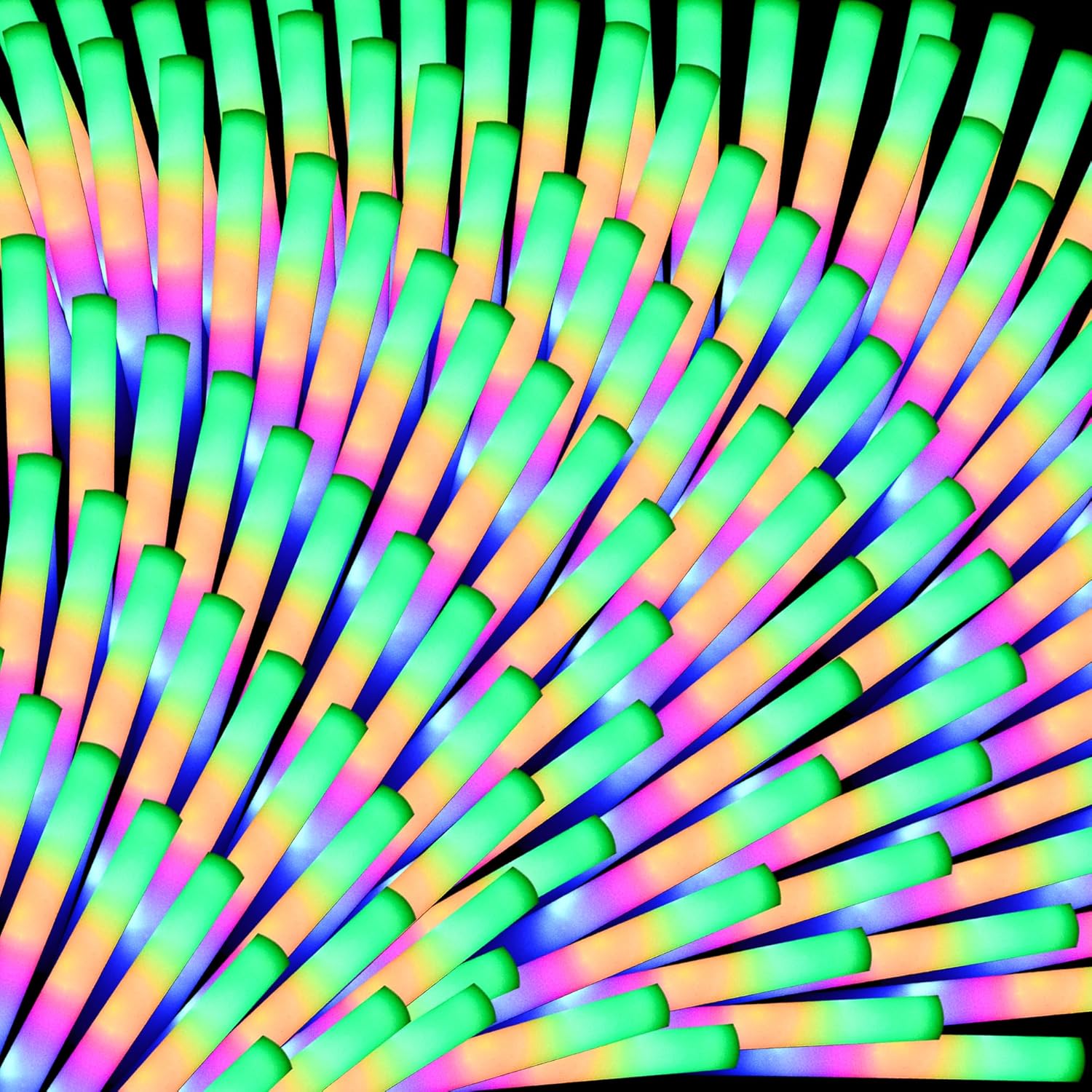 204 PCS Foam Glow Sticks for Parties, Weddings, and Events