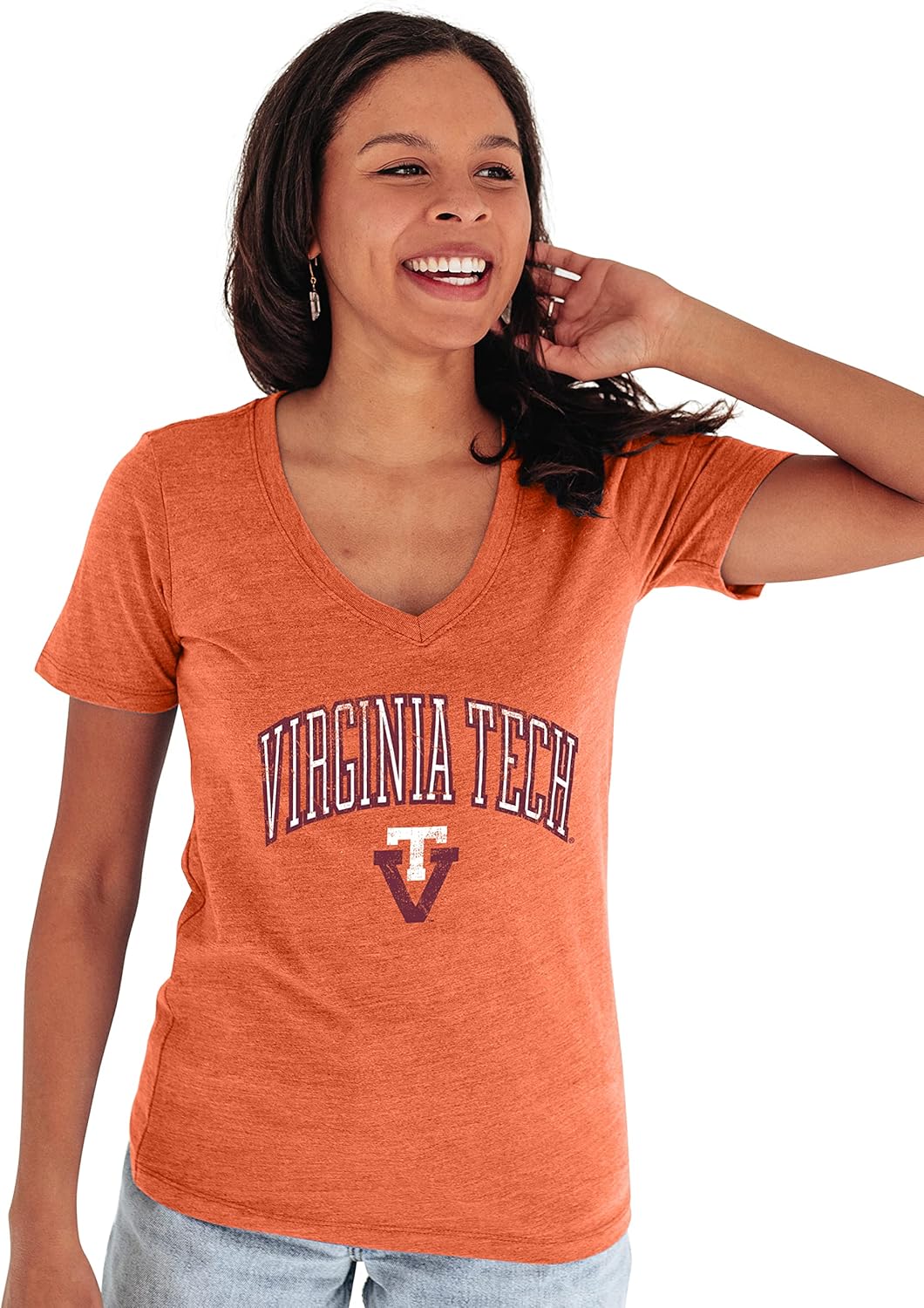 Virginia Tech Hokies Women's Tri-Blend T-Shirt for Fans