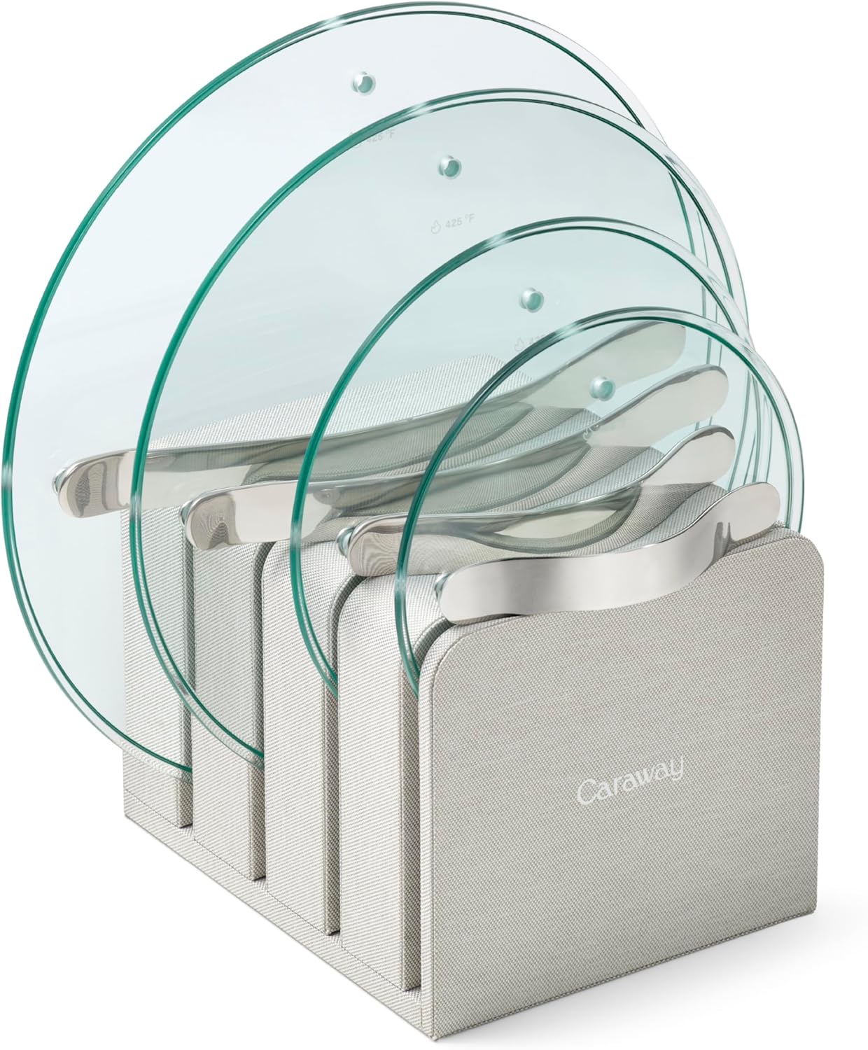 Caraway Glass Lids Set for Pots and Pans - 4 Sizes Included