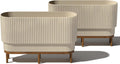Sleek Veradek Demi Raised Long Planter for Modern Home Gardens