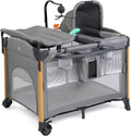 7 in 1 Bedside Bassinet with Changing Table and Playpen - Convertible