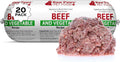 Raw Paws Beef and Vegetables Raw Pet Food Rolls - Fresh Frozen