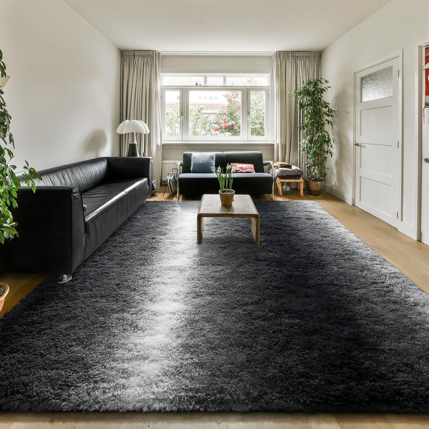 Soft Fluffy Area Rug 5x8 for Living Room and Bedroom Decor