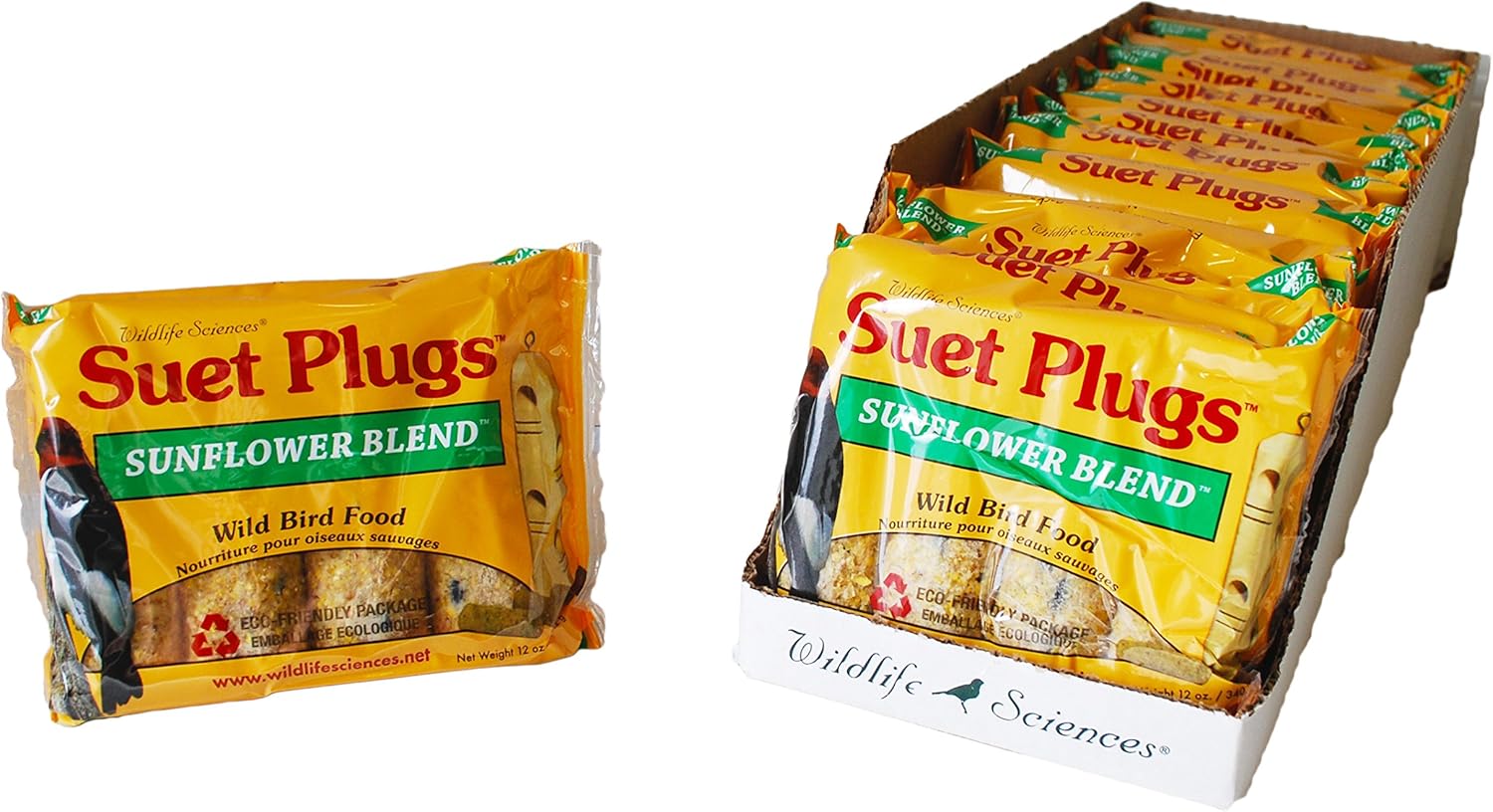 Wildlife Sciences Suet Plugs for Attracting Birds - 48 Pack