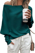Women's Fall Batwing Off Shoulder Sweater 2025 - Oversized Knit