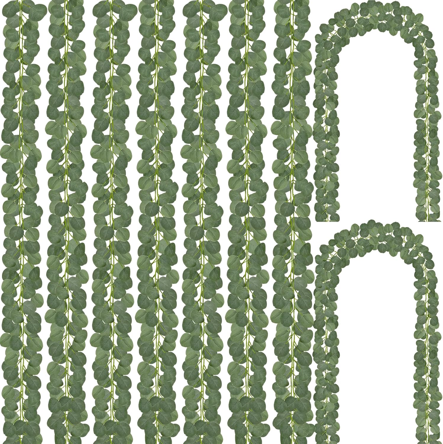48Pcs Eucalyptus Garland for Wedding Party Table Decor