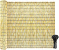 Natural Reed Fencing Rolls Privacy Bamboo Fence 5x10ft - Natural Shade