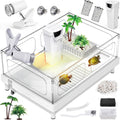 Small Turtle Tank Kit with Basking Lamp and Filter - Compact Starter