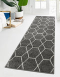 Unique Loom Trellis Frieze Area Rug Runner - Durable Geometric Style