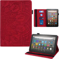 Kindle Fire HD 8 2020 Case with Card Slot and Auto Sleep/Wake - Red