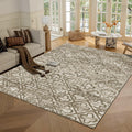 Washable Area Rug 5 ft x 7 ft - Non-Slip Vintage Bohemian Rug