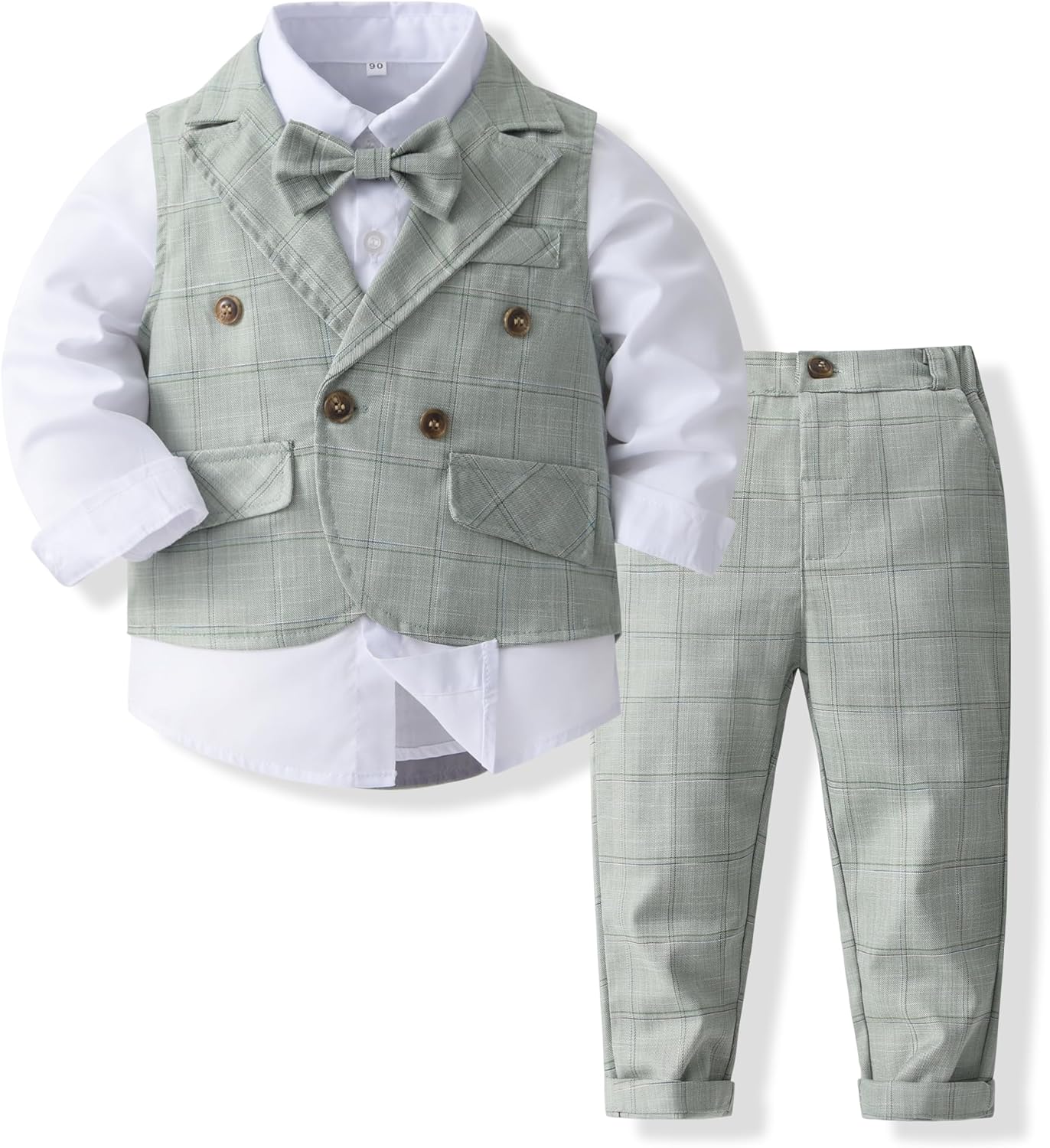 Kimocat Baby Boys Gentleman Bowtie Formal Outfit for Events