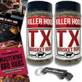 Killer Hogs TX Brisket Rub Choice Bundle - 2 Pack with Guide