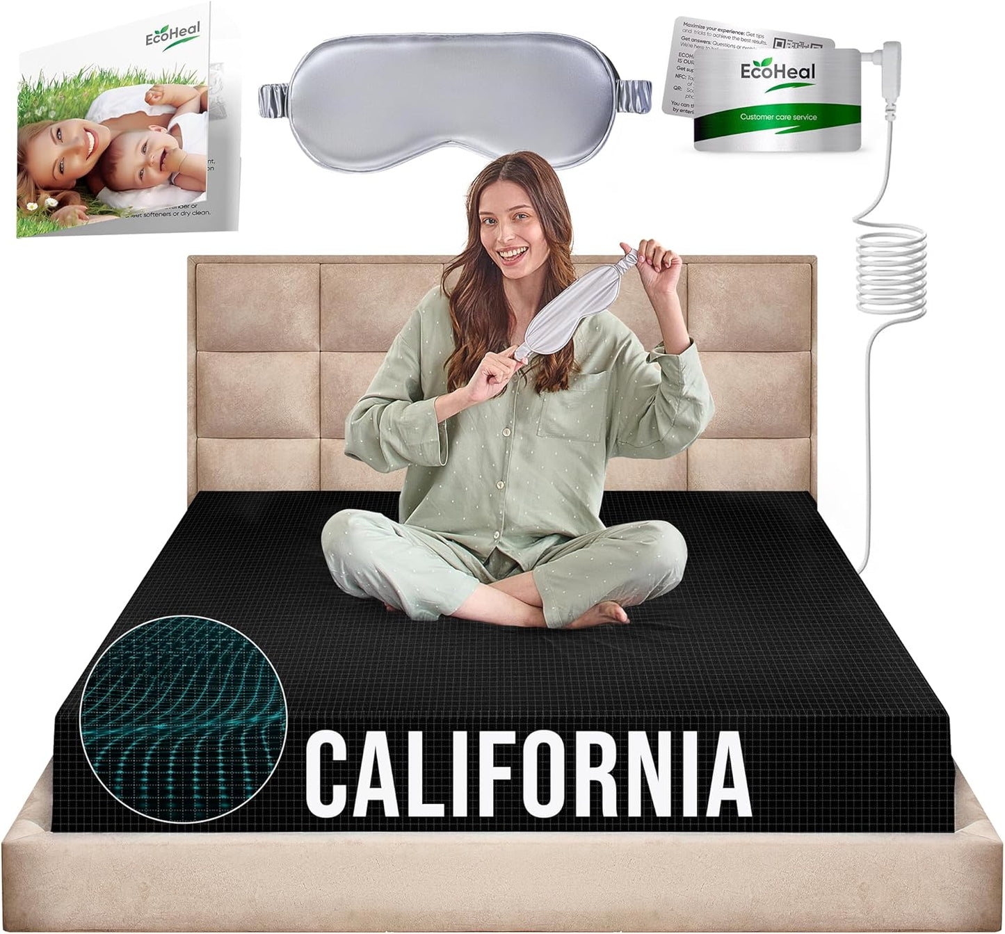 Grounding Sheets for Better Sleep - Organic Cotton and Silver