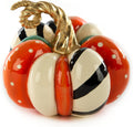 Mini Patchwork Spice Pumpkin Decorative Resin Pumpkin - Autumn Accent