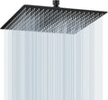 16 inch Matte Black Large Rain Shower Head - Full Body Rainfall
