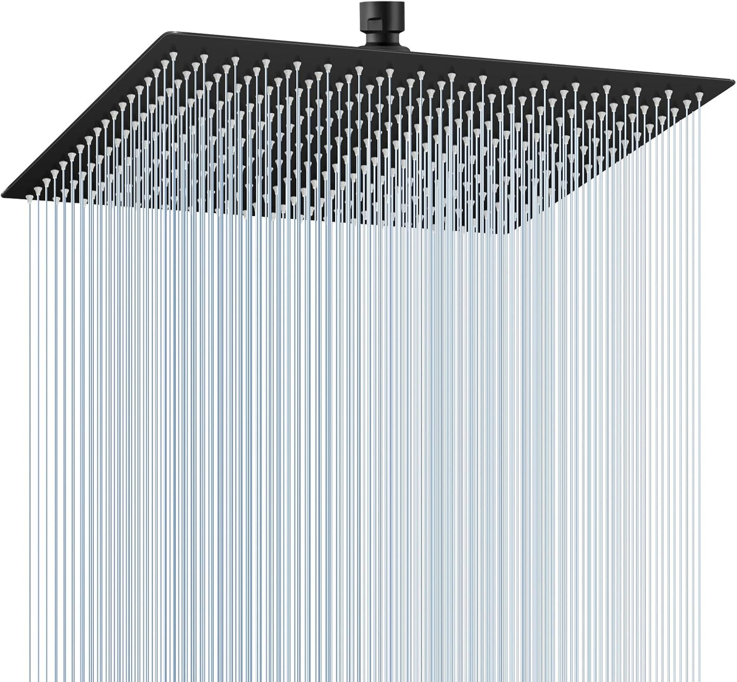 16 Inch Matte Black Large Rain Shower Head for Luxurious Showers