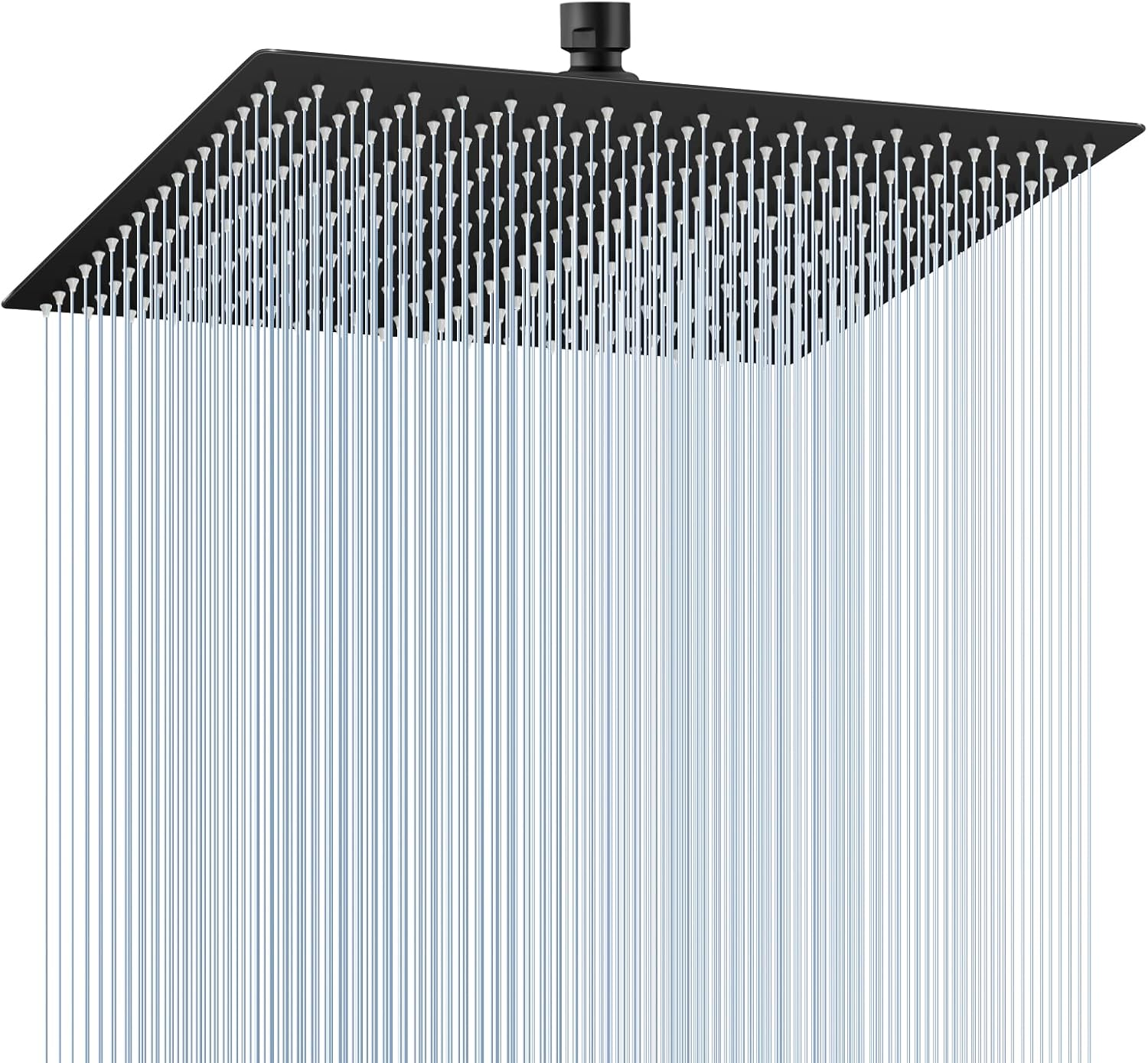 16 Inch Matte Black Large Rain Shower Head for Luxurious Showers