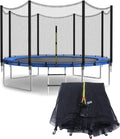 Trampoline Safety Net 12FT Replacement Enclosure - Dual Closure Safety