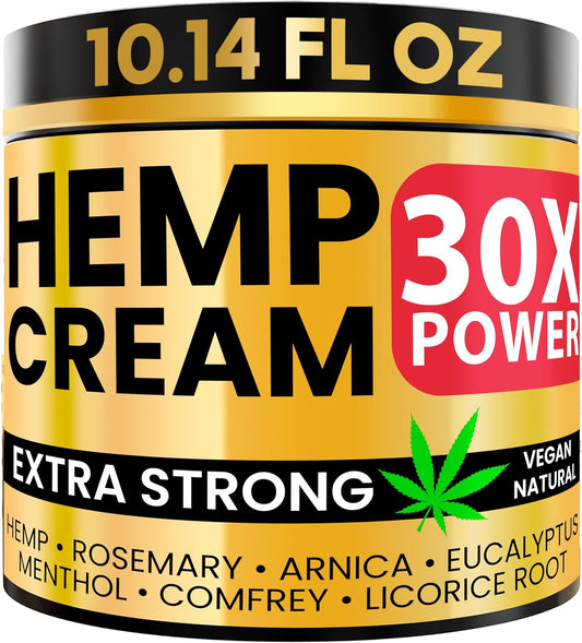 Hemp Cream Maximum Strength for Muscles and Joints Relief