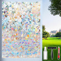 Rainbow Window Privacy Film 35.4in x 157.4in - Decorative Stained