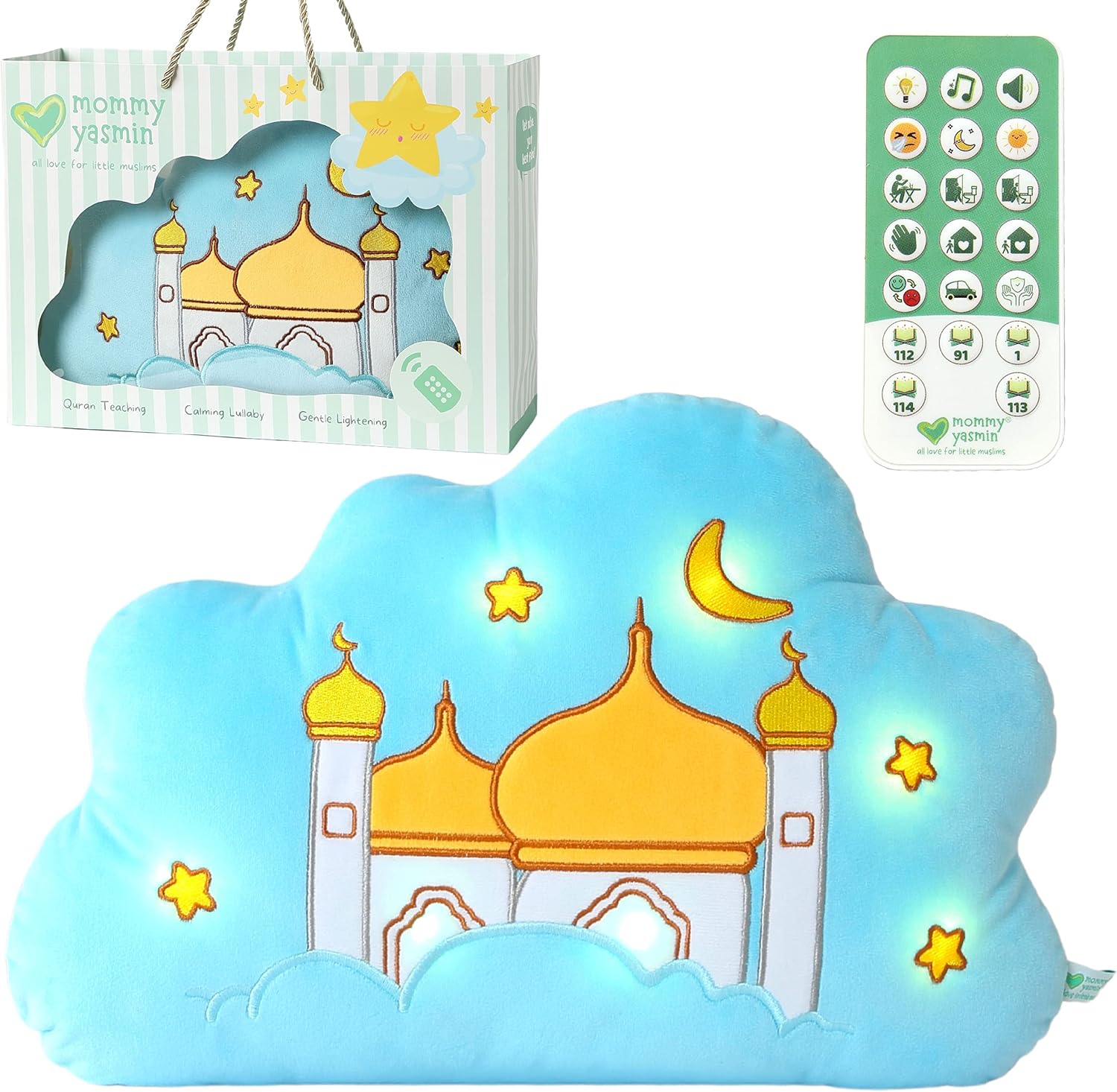 Soothe & Glow Talking Cloud - Interactive Islamic Toy for Kids