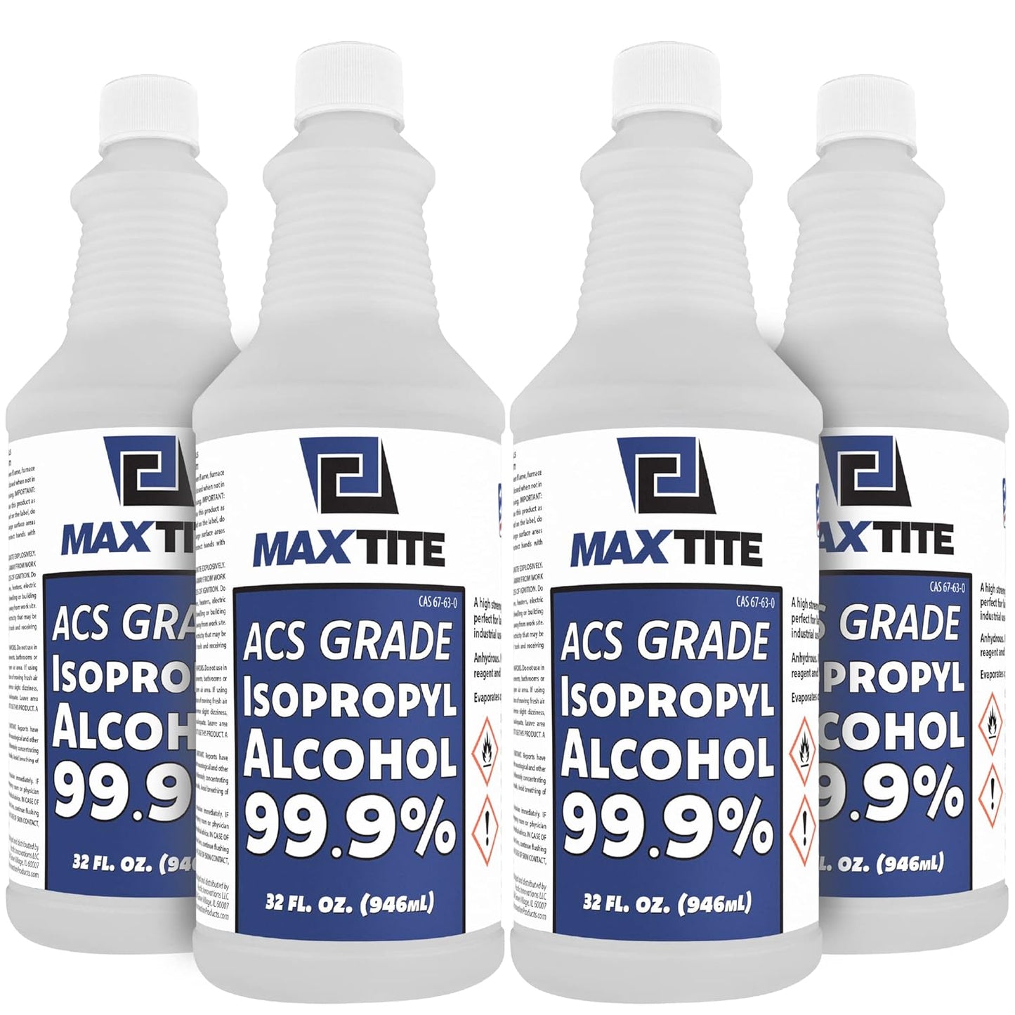 MaxTite 99.9% Isopropyl Alcohol - High Purity Lab Grade Solvent