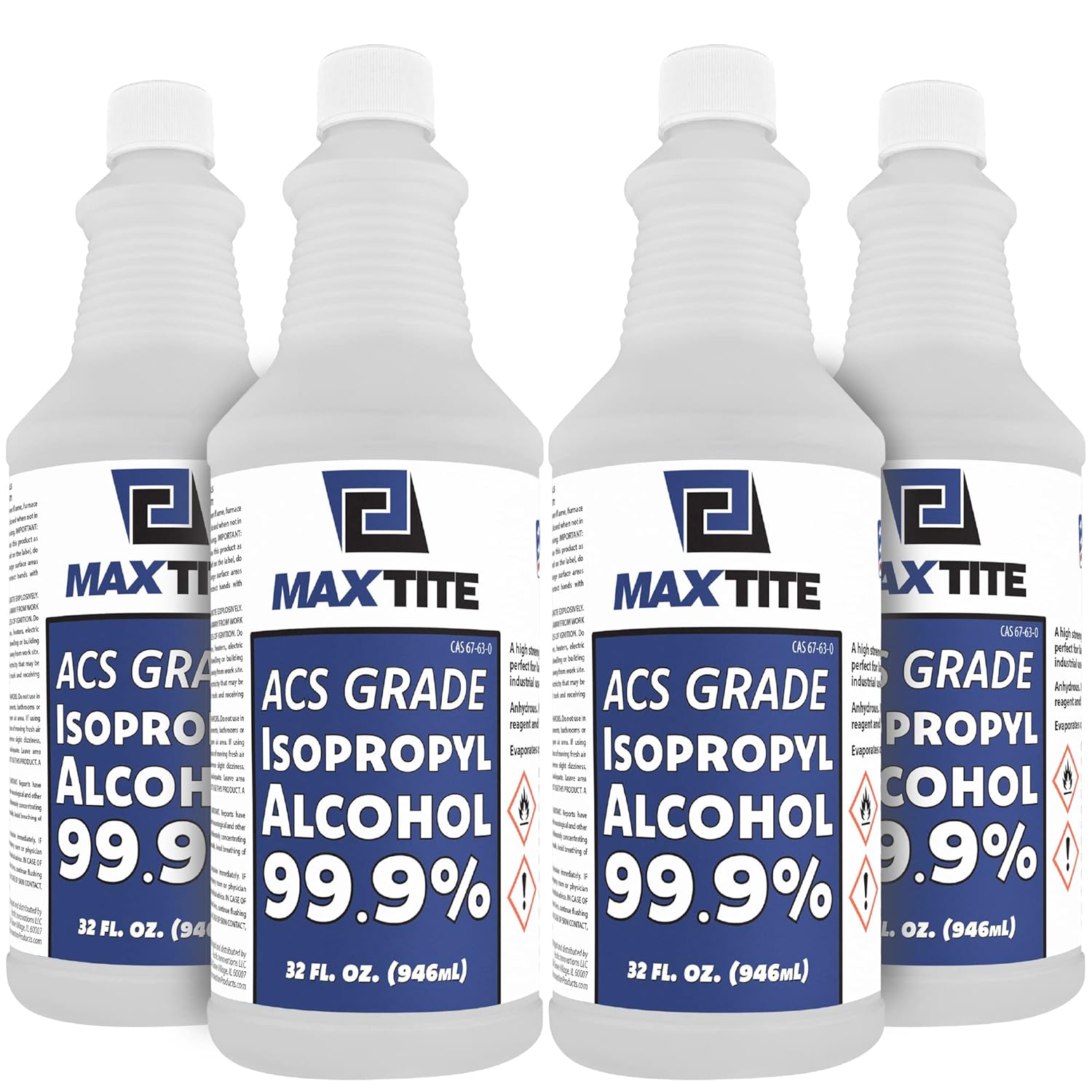 MaxTite 99.9% Isopropyl Alcohol - High Purity Lab Grade Solvent