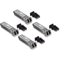 SFP Multi-Mode LC Module 4-Pack - 550m Gigabit Fiber