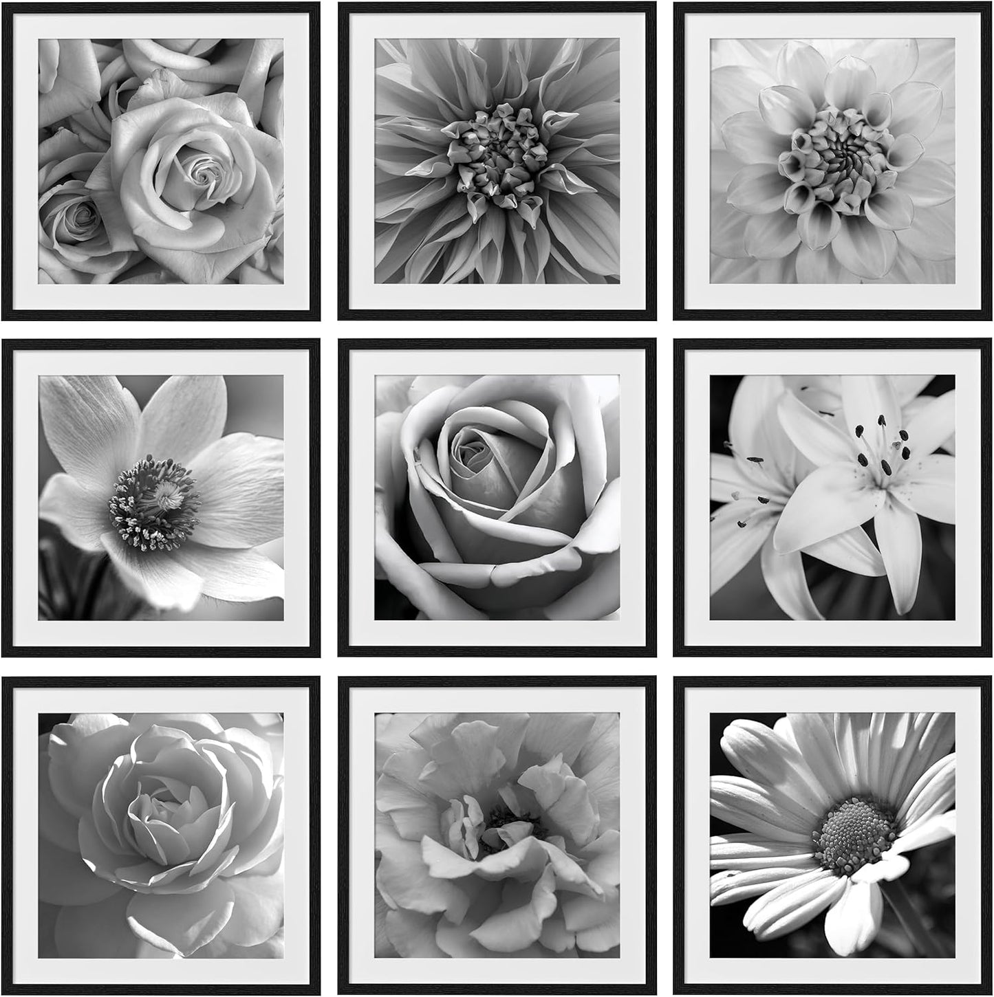 eletecpro 24x24 Picture Frames Set of 9 for Stunning Decor