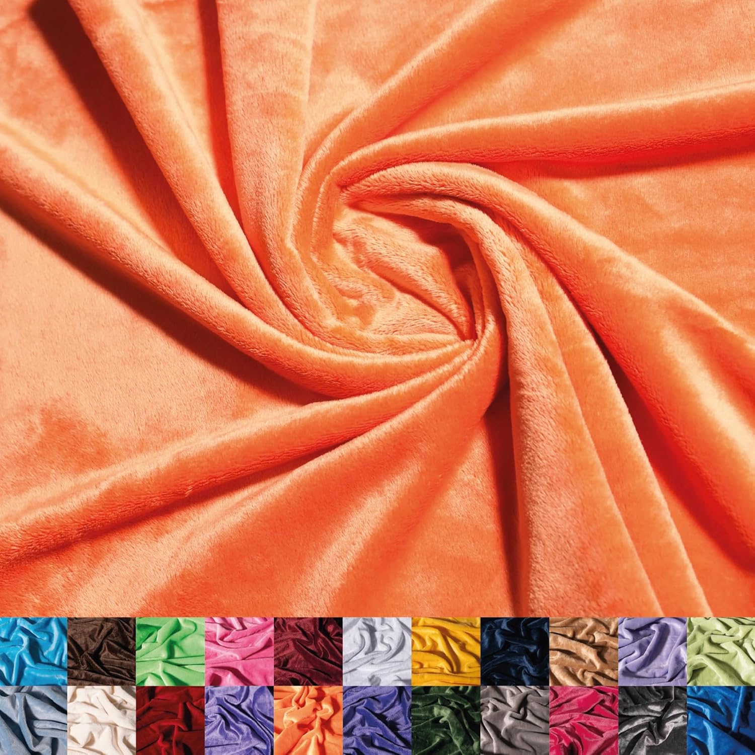Ultra-Soft Aqua Minky Fabric for Blankets and Apparel Projects