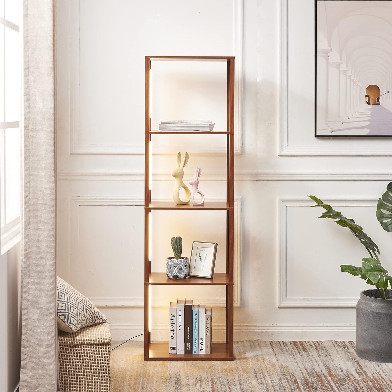 FENLO Fancy Plus Classic LED Display Shelf with Dimmable Lights