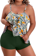 Fashionable Plus Size Tankini Swimwear with Tummy Control