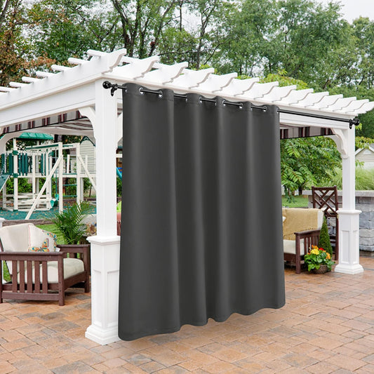 BONZER Waterproof Outdoor Curtains for Patio and Deck Use