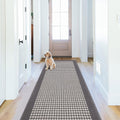 Laundry Room Runner Rug 2x6 ft - Non Slip Low Profile Kitchen Mat