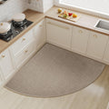Corner Kitchen Rugs Non Slip Washable Circular Sector Mat - Corner Fit