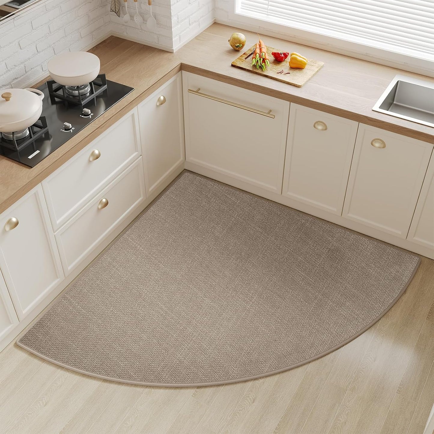 Non Slip Washable Corner Kitchen Rugs for Floor Comfort