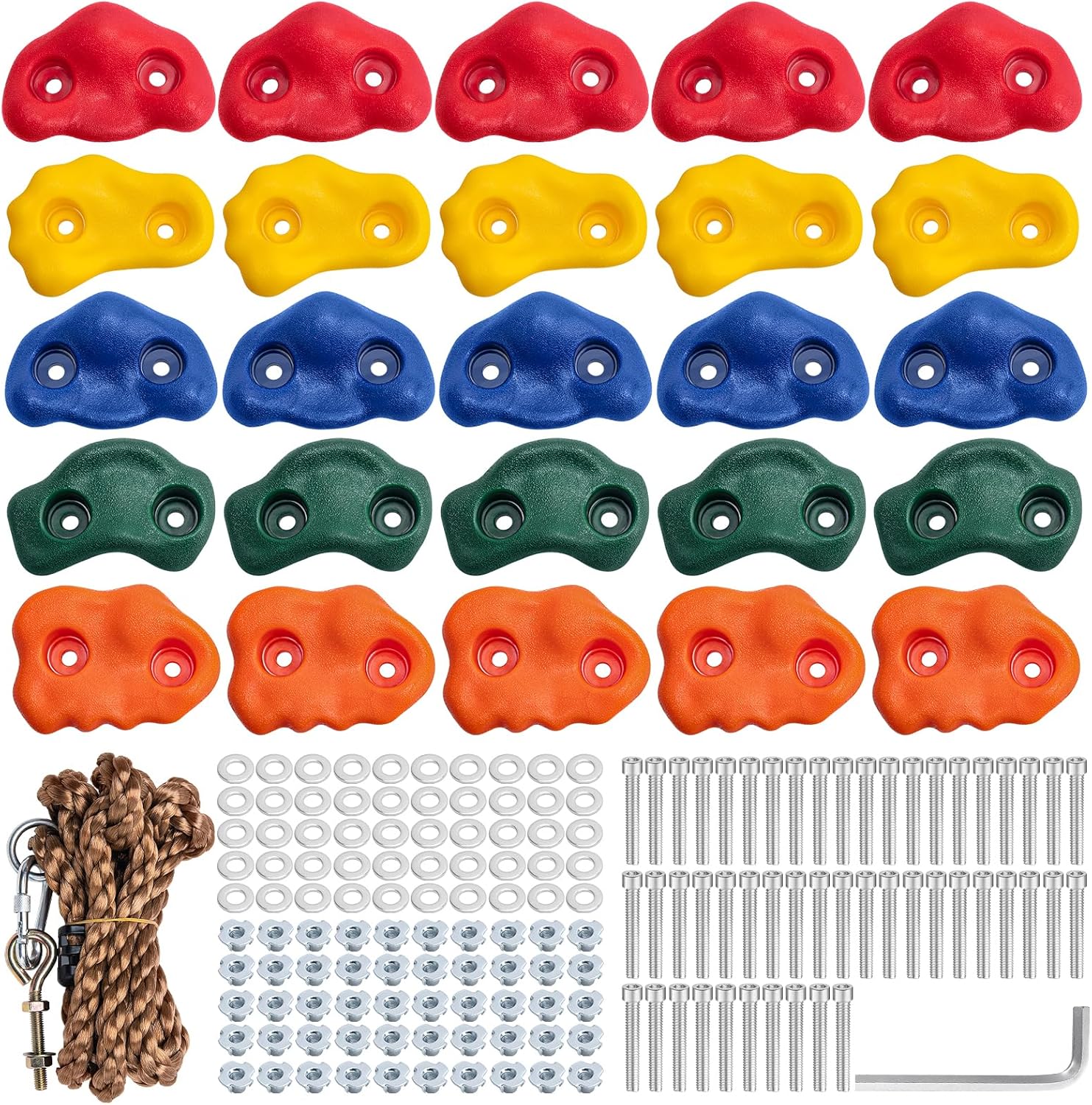 CMOOD Rock Climbing Holds for Kids Indoor Outdoor Fun Kit