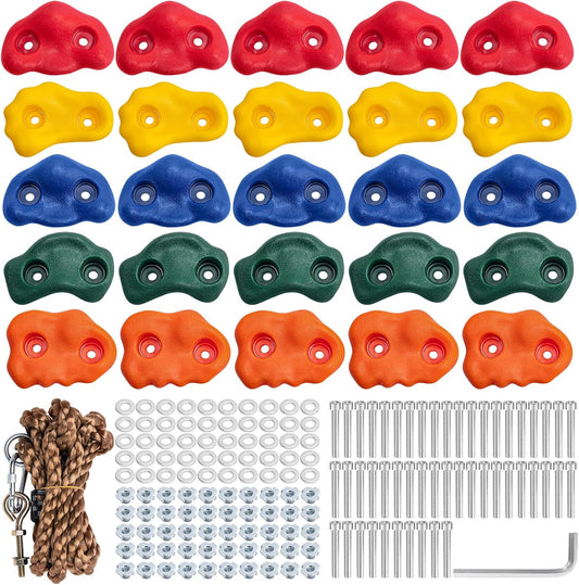 CMOOD Rock Climbing Holds for Kids Indoor Outdoor Fun Kit