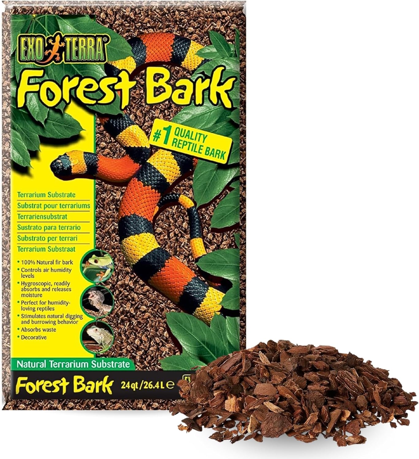 Exo Terra Forest Bark Natural Terrarium Substrate for Reptiles