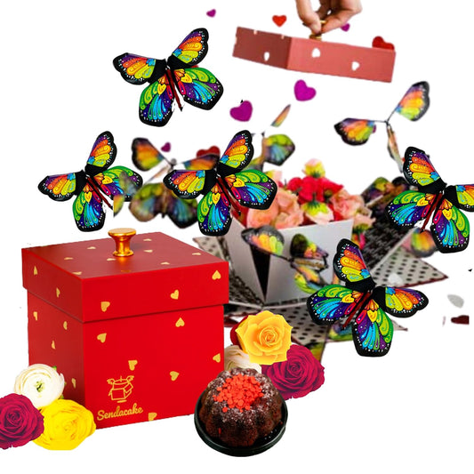 Love Flying Butterfly Surprise Explosion Box for Special Moments