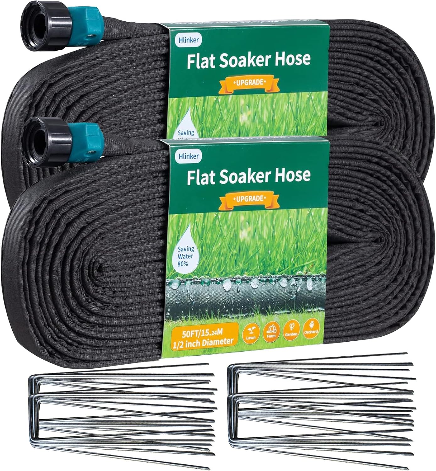 2025 Flat Soaker Hose 100 ft for Efficient Garden Irrigation