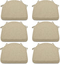 Shinnwa Kitchen Chair Cushions Set of 6 - Comfortable Non-Slip Pads
