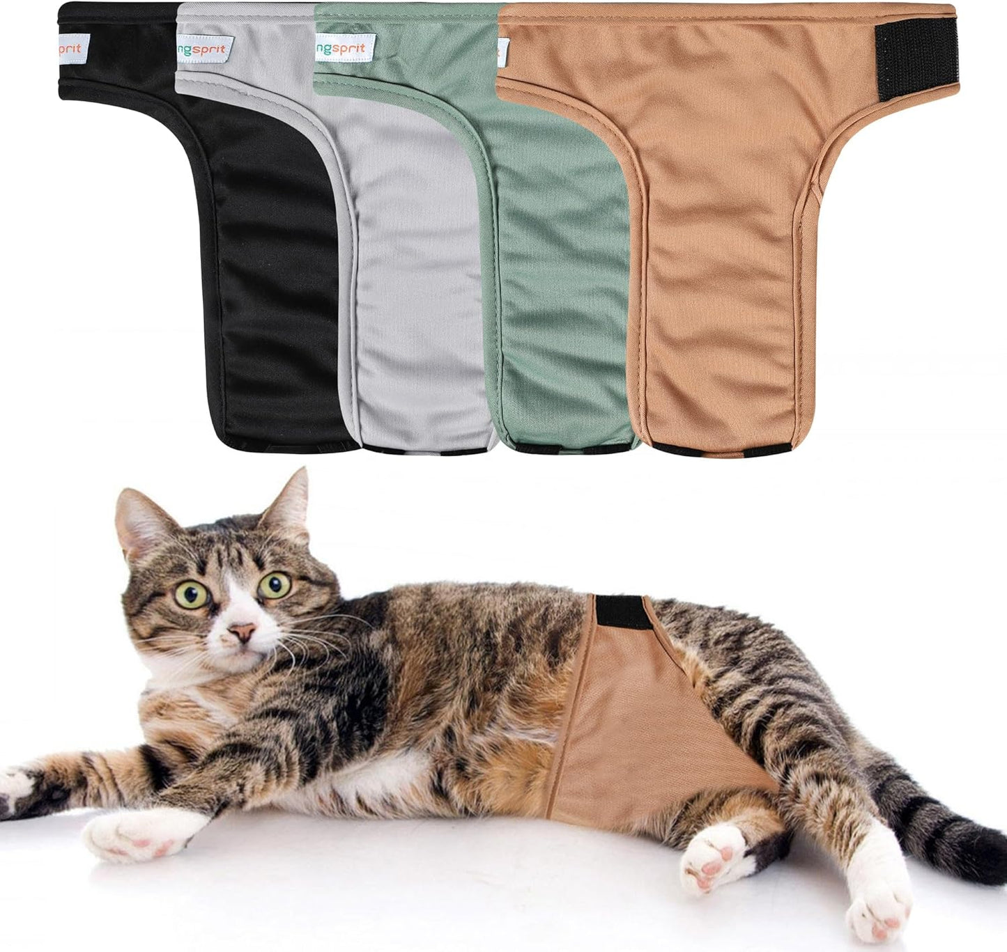 Langsprit Reusable Cat Diapers - Leak-Proof Solution