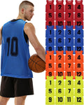 Pinnies for Sports 48 Pcs Soccer Scrimmage Vests - Team Practice Set