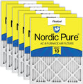 Nordic Pure 20x25x1 Pleated MERV 10 Air Filters 6 Pack - Efficient