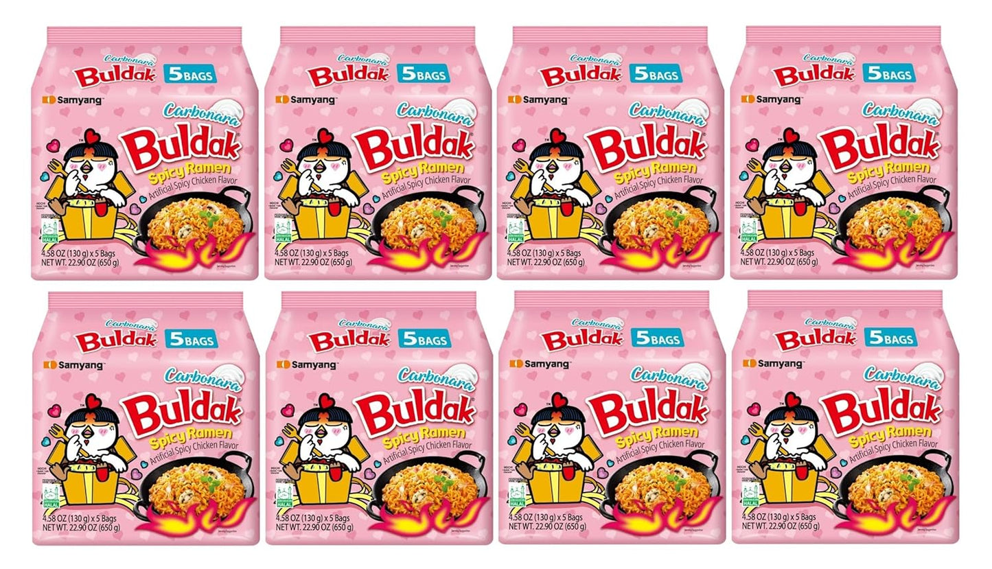 Samyang Buldak Hot Spicy Chicken Ramen Noodles - 40 Pack