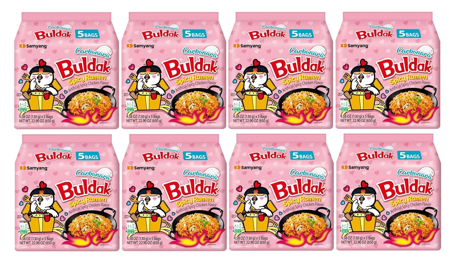 Samyang Buldak Hot Spicy Chicken Ramen Noodles - 40 Pack